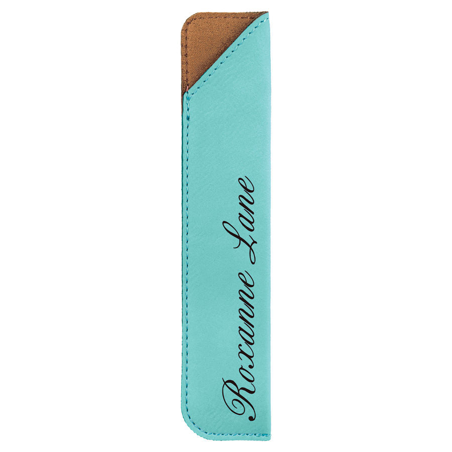 Teal Laserable Leatherette Pen Sleeves – item CS132