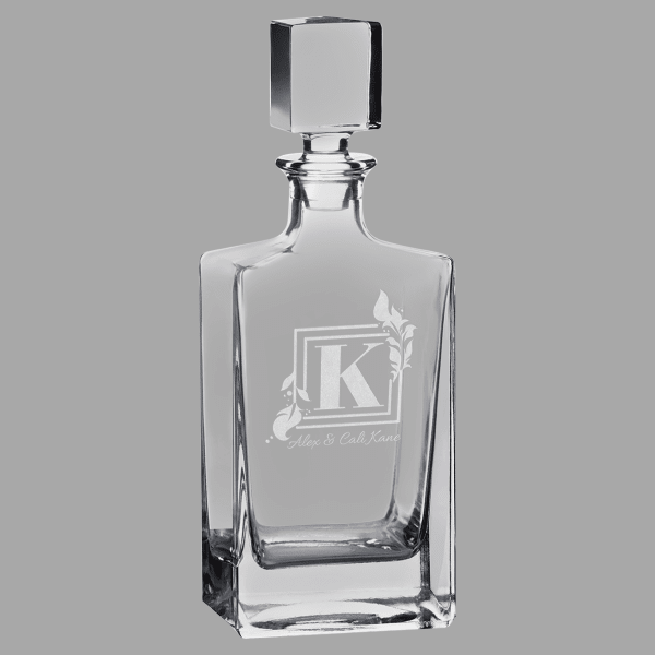 810 mL Rectangle Glass Decanter – item DC351S