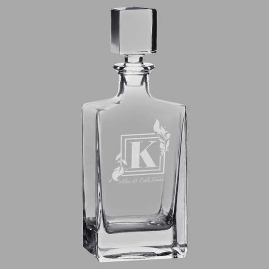 810 mL Rectangle Glass Decanter – item DC351S