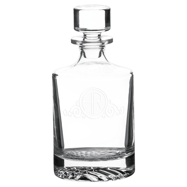 850ml Round Glass Decanter with Printed Gift Box – item DC401