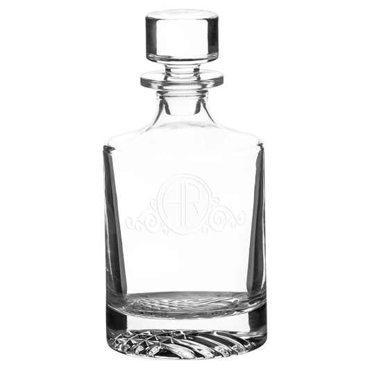 850ml Round Glass Decanter with Printed Gift Box – item DC401