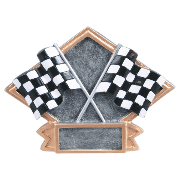 4.5" X6 Racing Dimond Plate Resin Award – item DPS70