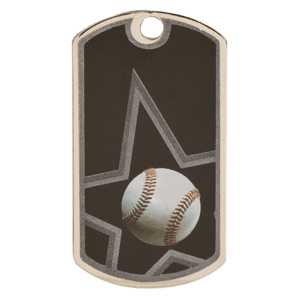 1.125" Baseball Sport Dog Tag – item DT101
