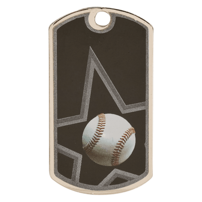 1.125" Baseball Sport Dog Tag – item DT101