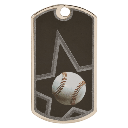 1.125" Baseball Sport Dog Tag – item DT101