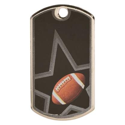 1.125" Football Sport Dog Tag – item DT104