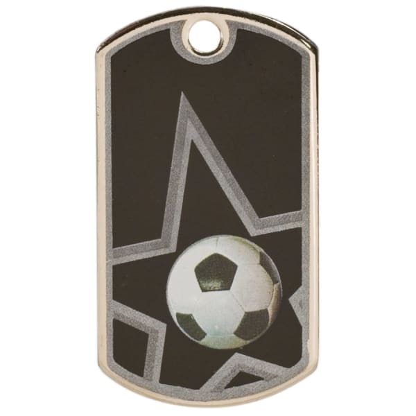 1.125" Soccer Sport Dog Tag – item DT107