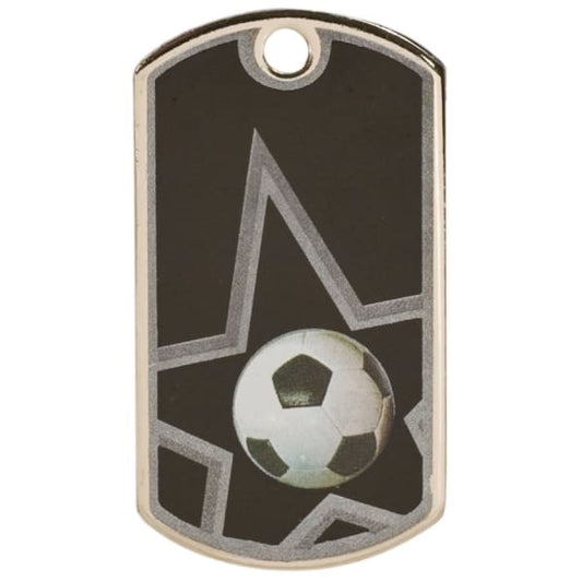 1.125" Soccer Sport Dog Tag – item DT107