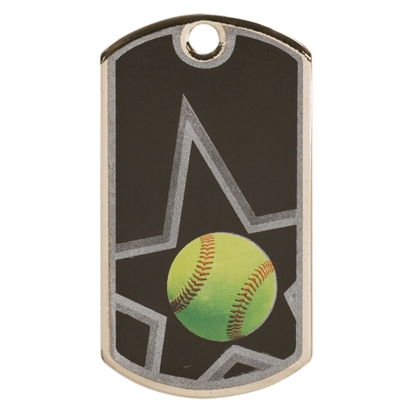 1.125" Soccer Sport Dog Tag – item DT108