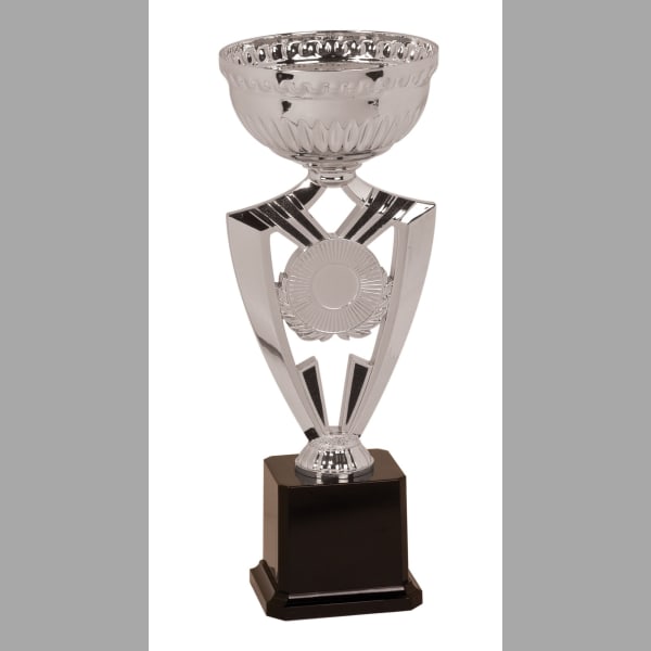 0.375" Silver Ribbon Holder Easy Cup Trophy – item EC204S