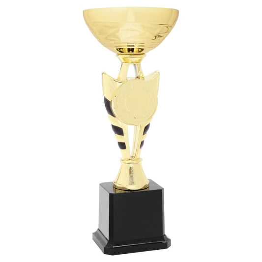 11" Gold Winged Easy Cup Trophy – item EC401G