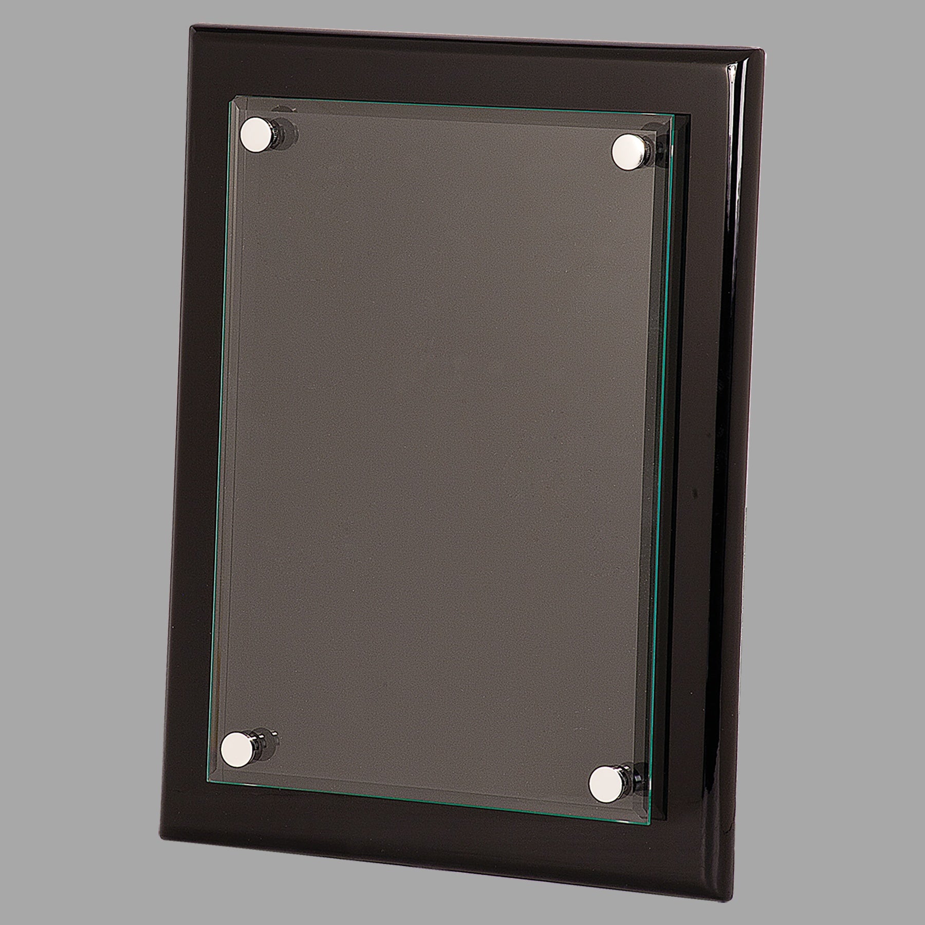 9" x 12" Black Piano Floating Glass Plaque – item FPG2912 image 3