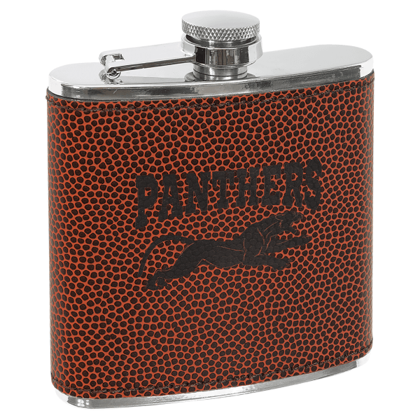 6 oz. Football Leatherette Flask – item FSK633