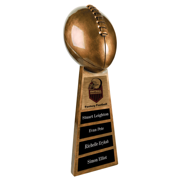15" Antique Football Resin Award – item FTB102