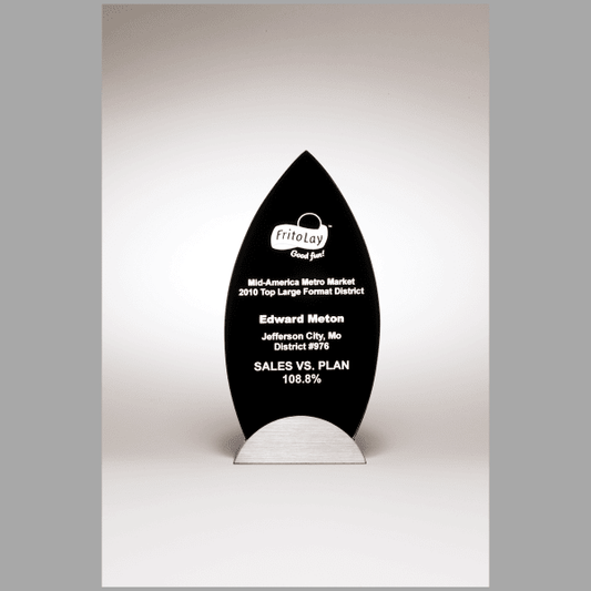 8.625" Flame Series w/ Gunmetal Base Award – item G2538