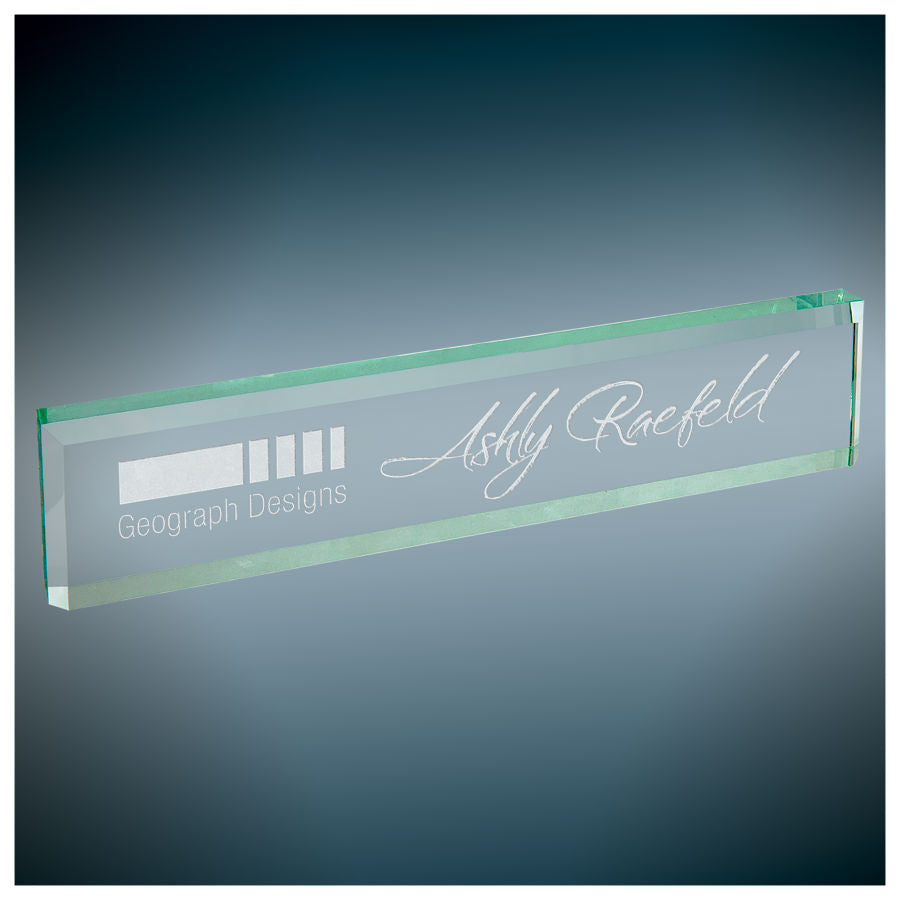 Jade Glass Desk Wedges – item GDW10J image 2