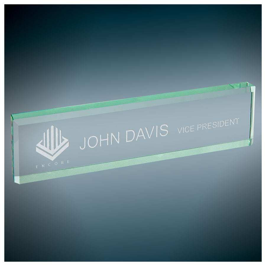 Jade Glass Desk Wedges – item GDW8J image 2