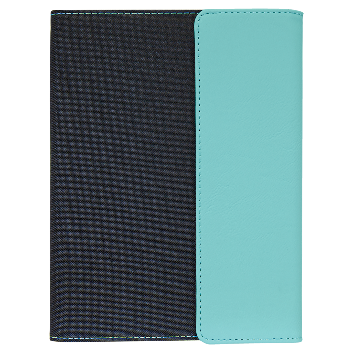 7" x 9" Teal Canvas Leatherette Portfolio – item GFT1208 image 4