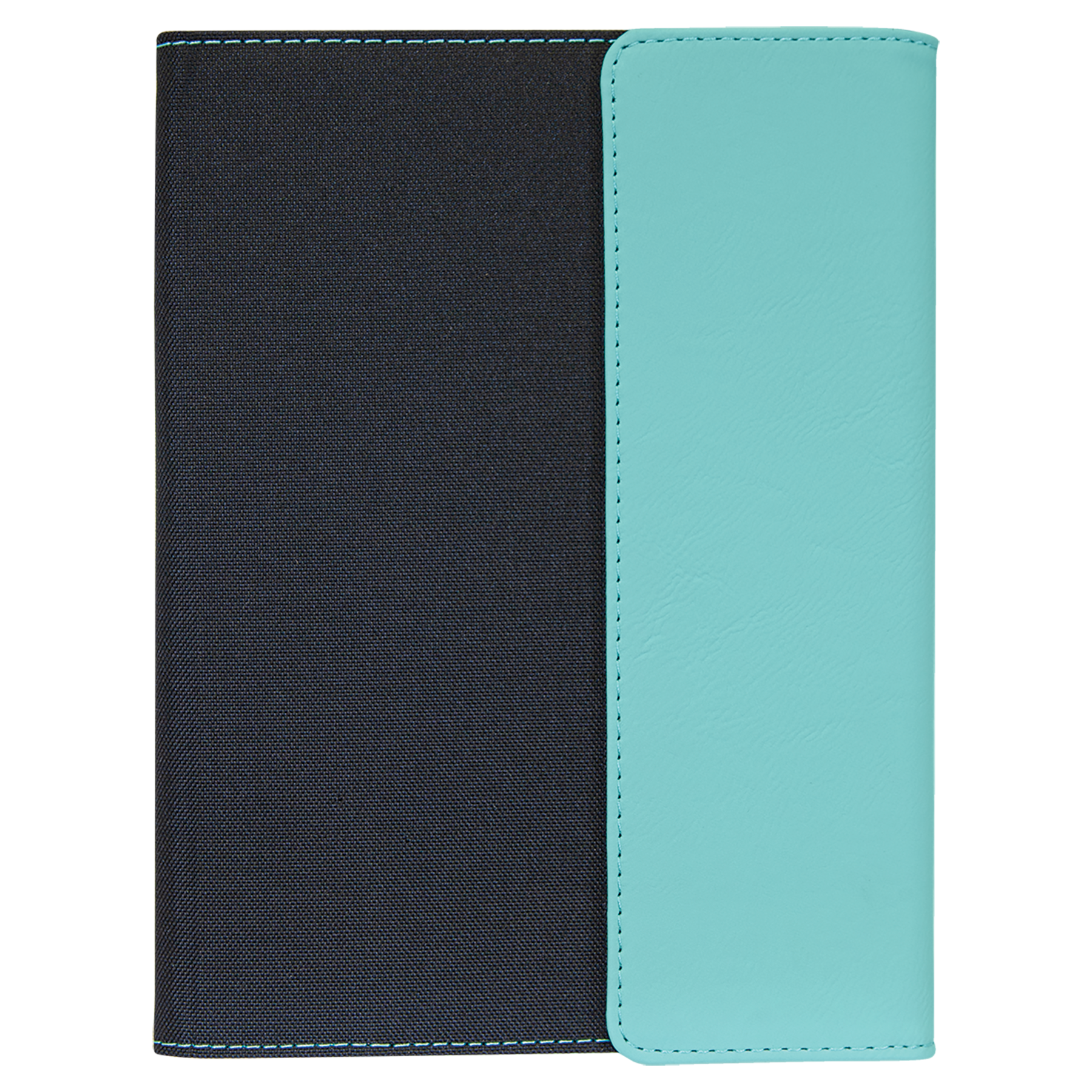 7" x 9" Teal Canvas Leatherette Portfolio – item GFT1208 image 4