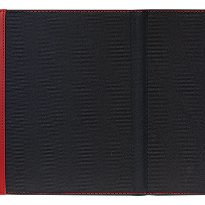 7" x 9" Red/Black Canvas Leatherette Portfolio – item GFT1210 image 3