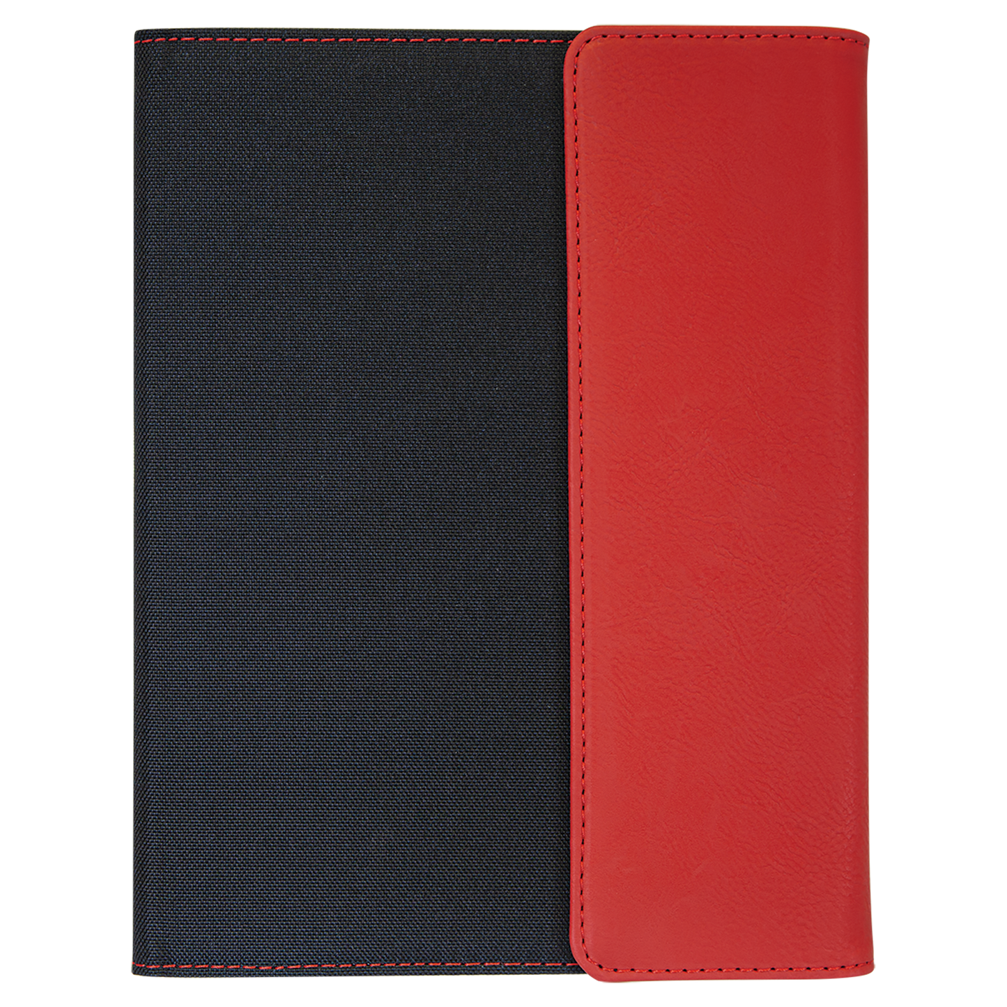 7" x 9" Red/Black Canvas Leatherette Portfolio – item GFT1210 image 4