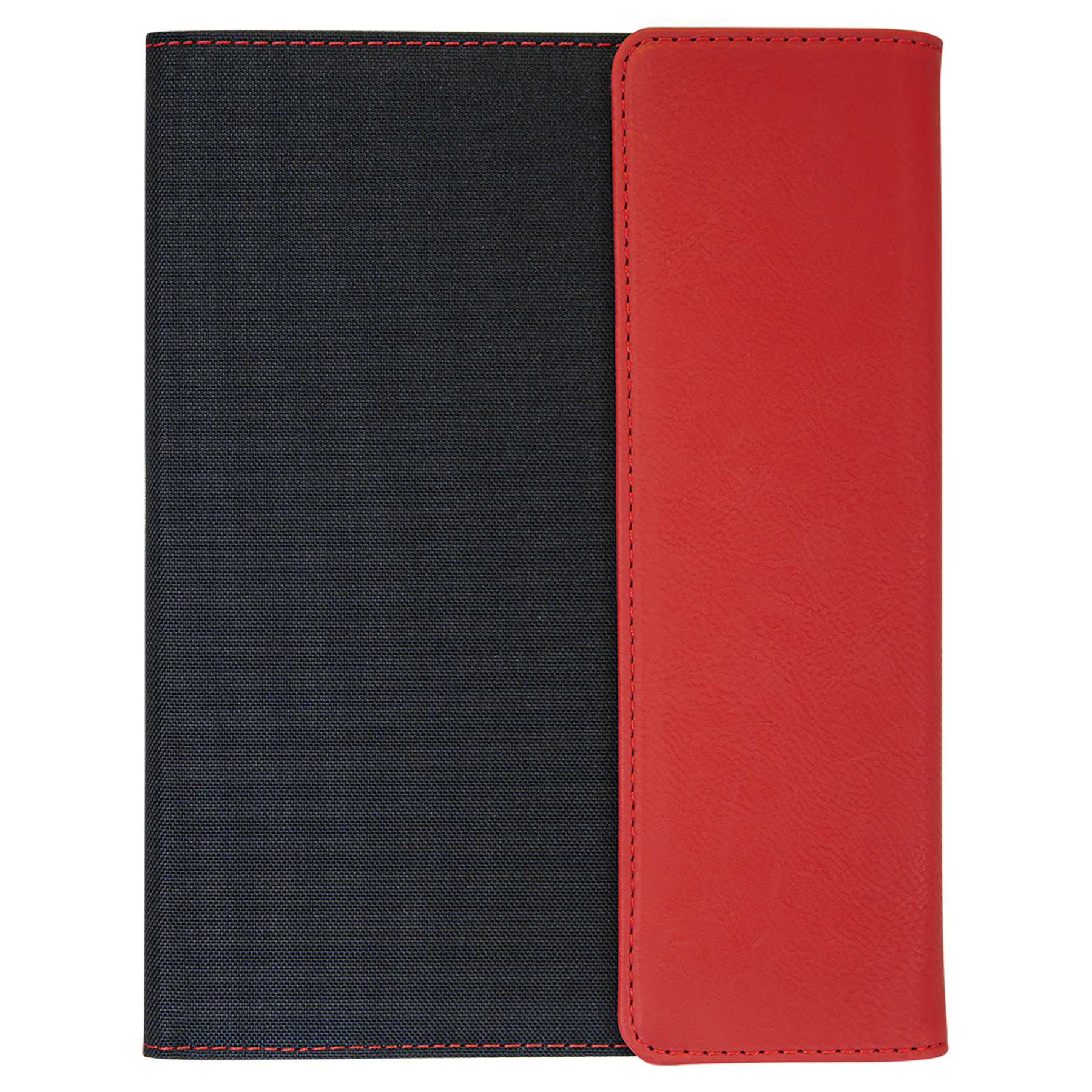 7" x 9" Red/Black Canvas Leatherette Portfolio – item GFT1210 image 4