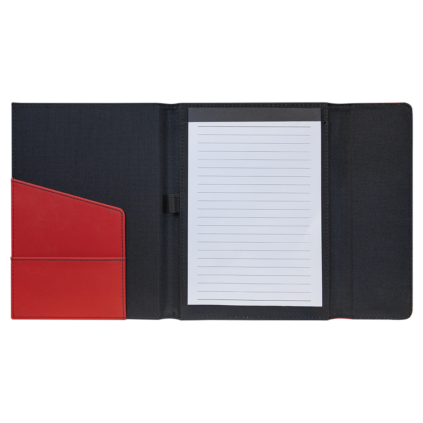 7" x 9" Red/Black Canvas Leatherette Portfolio – item GFT1210 image 5