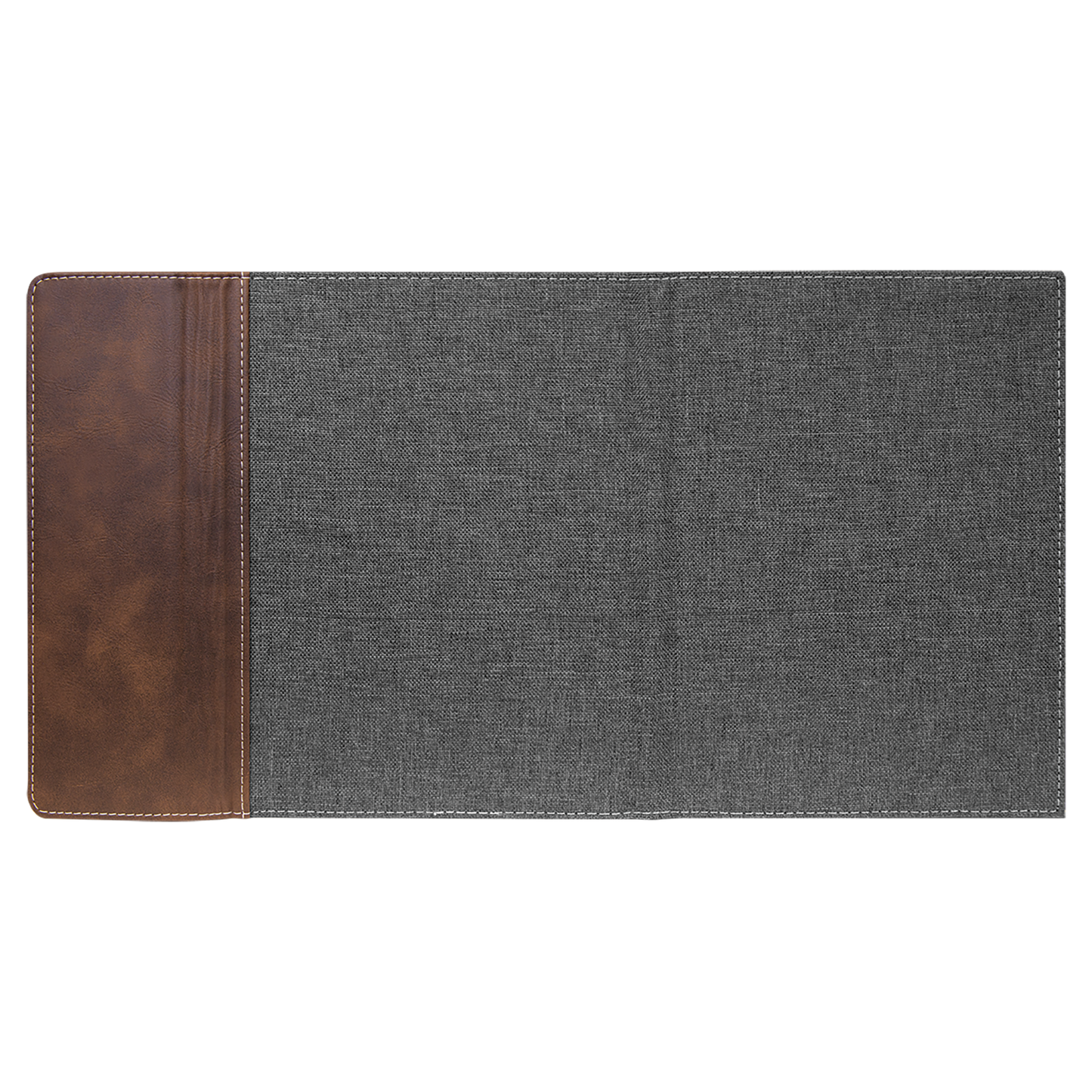 7" x 9" Rustic/Silver Canvas Leatherette Portfolio – item GFT1211 image 3