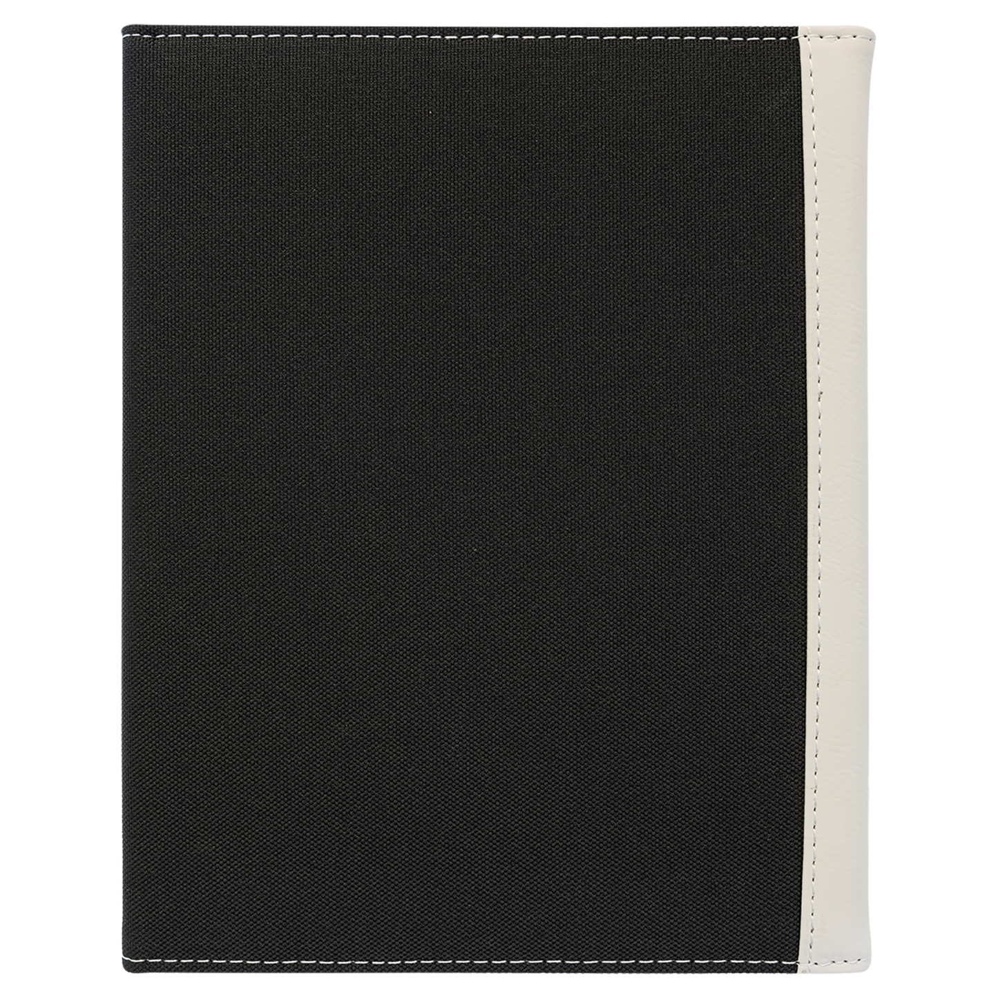 7" x 9" White/Black Canvas Leatherette Portfolio – item GFT1212 image 3