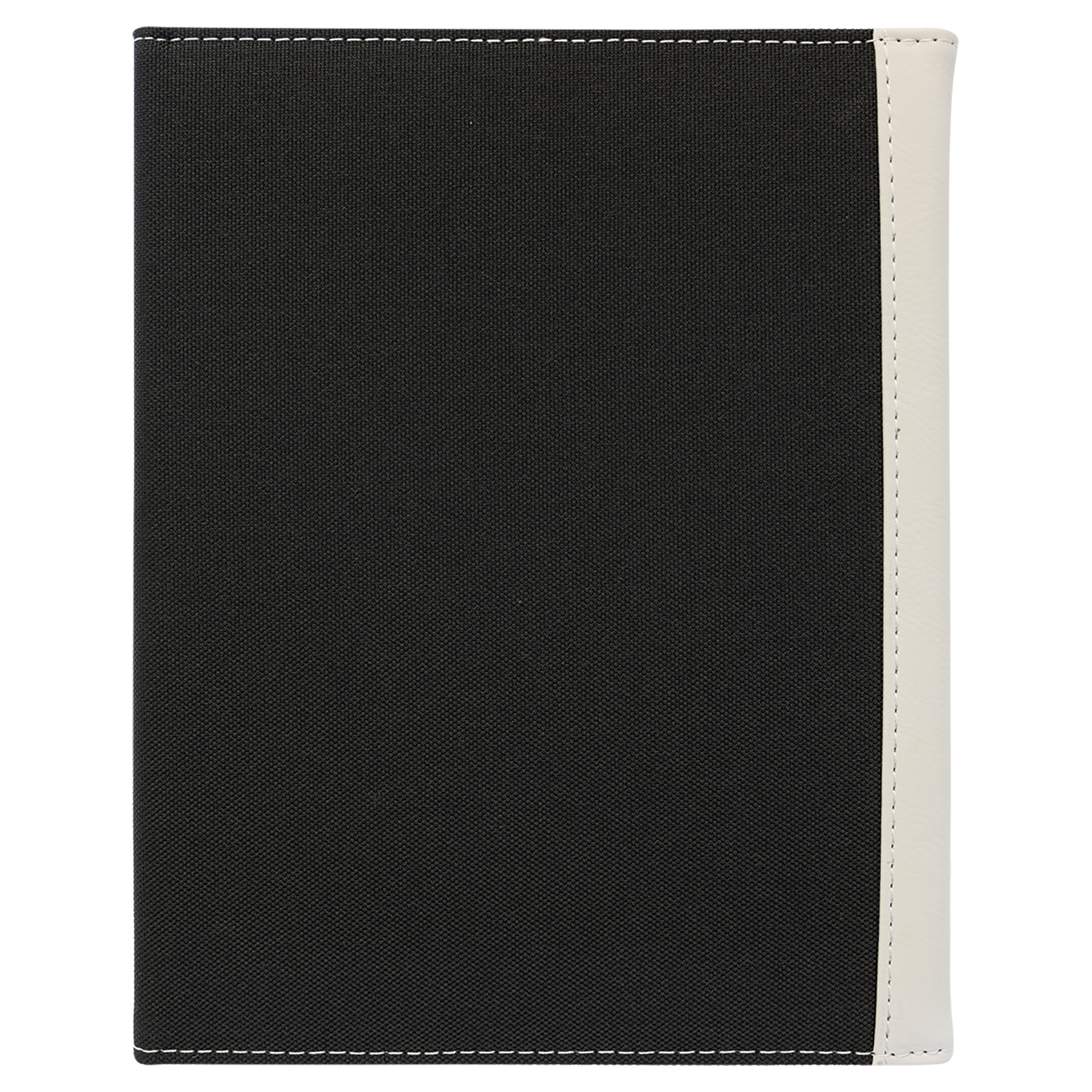 7" x 9" White/Black Canvas Leatherette Portfolio – item GFT1212 image 3