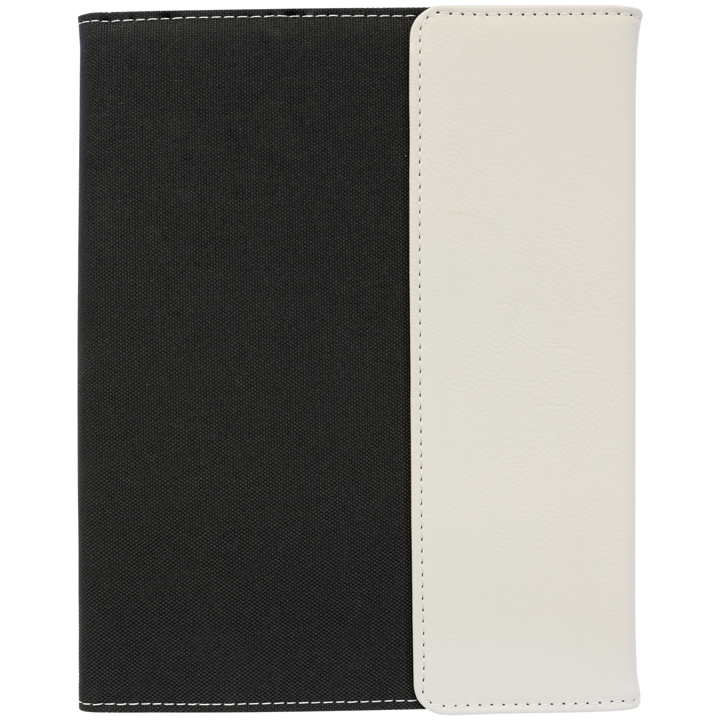 7" x 9" White/Black Canvas Leatherette Portfolio – item GFT1212 image 4
