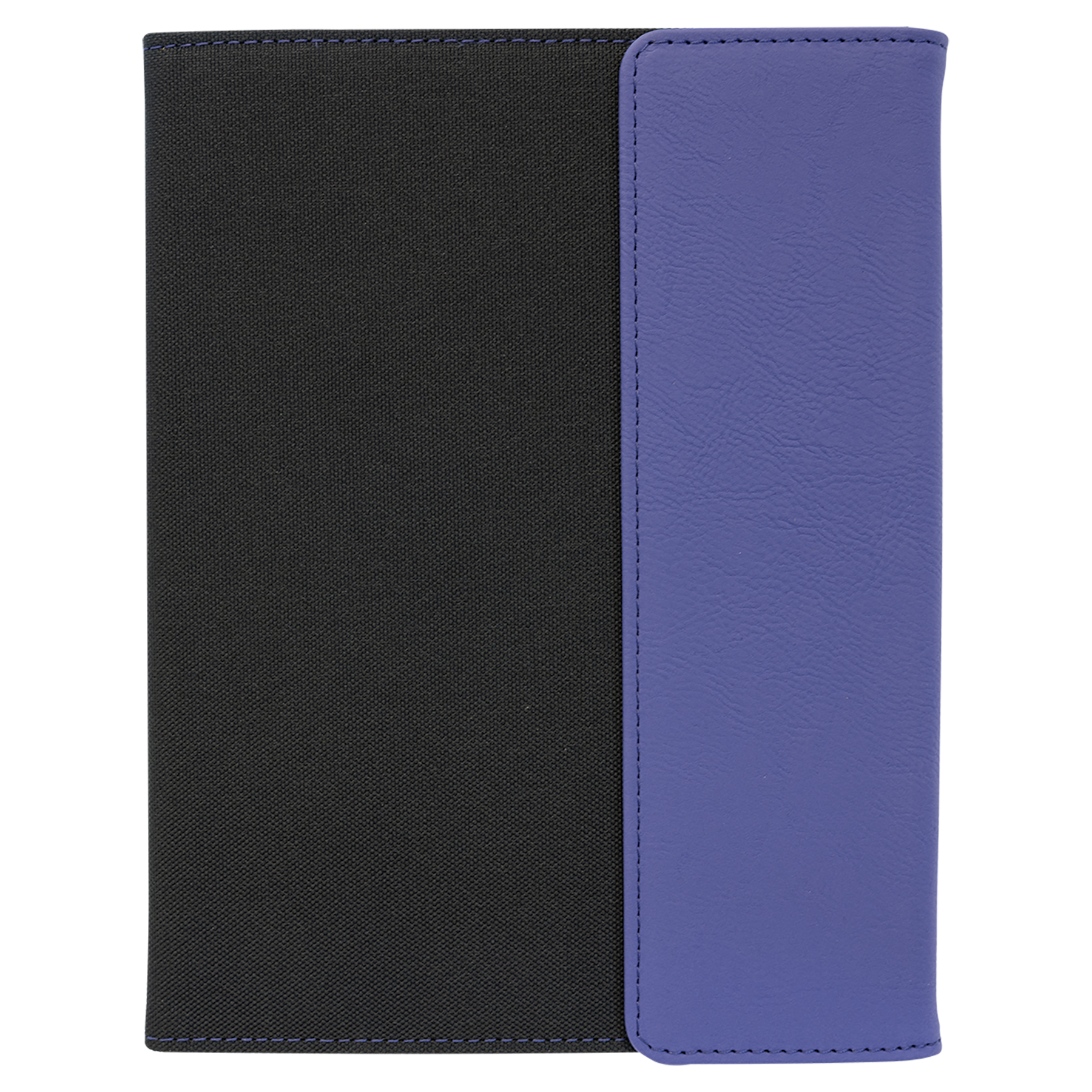 7" x 9" Purple/Black Canvas Leatherette Portfolio – item GFT1213 image 4
