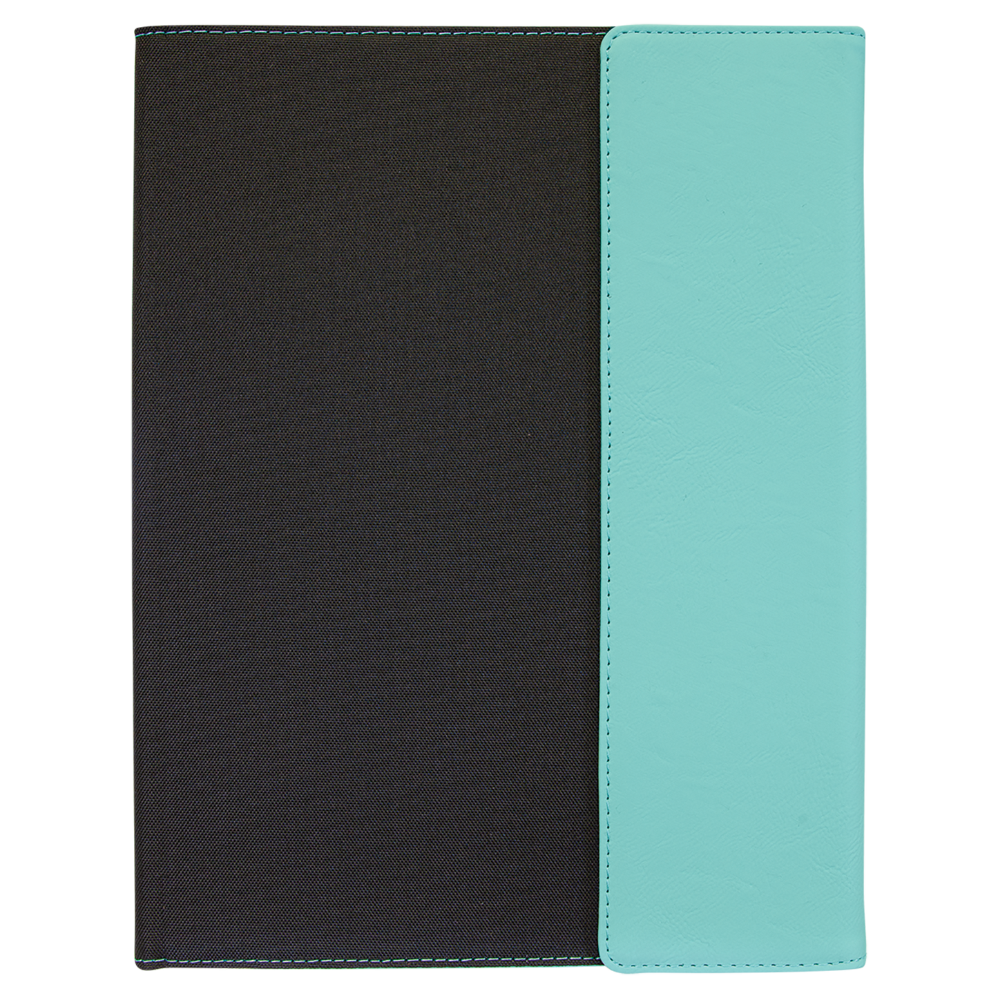 9.5" x 12" Teal Canvas Leatherette Portfolio – item GFT1218 image 3