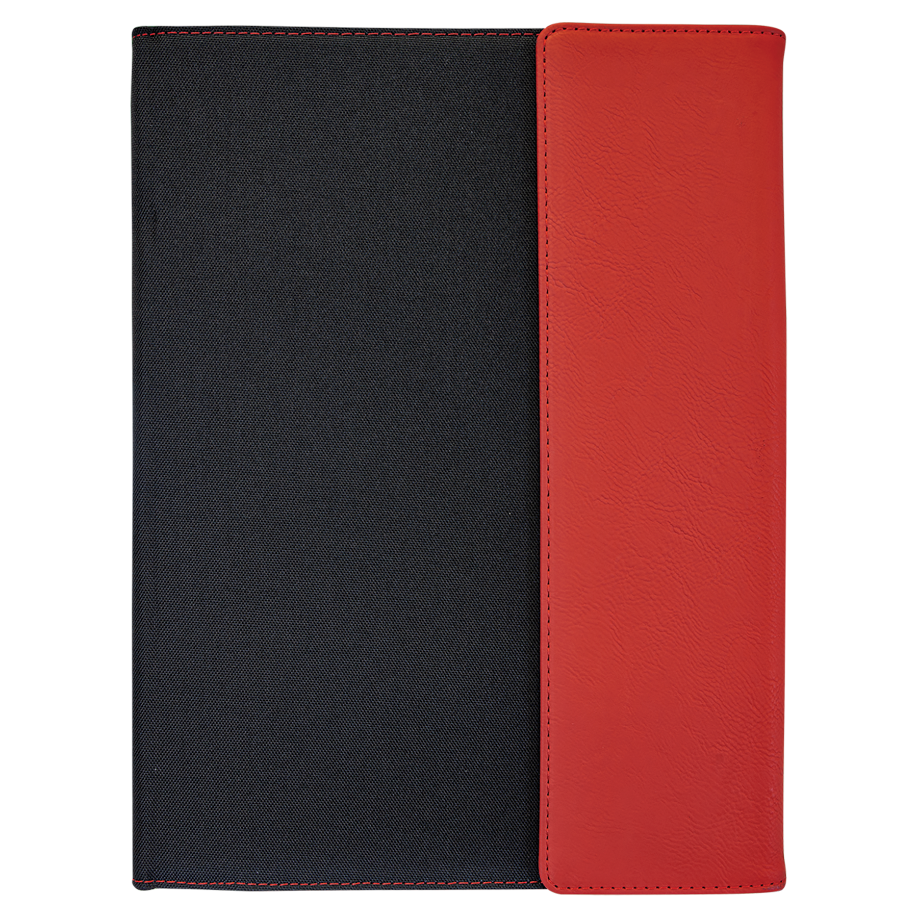 9.5" x 12" Red/Black Canvas Leatherette Portfolio – item GFT1220 image 3
