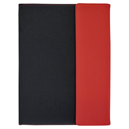 9.5" x 12" Red/Black Canvas Leatherette Portfolio – item GFT1220 image 3