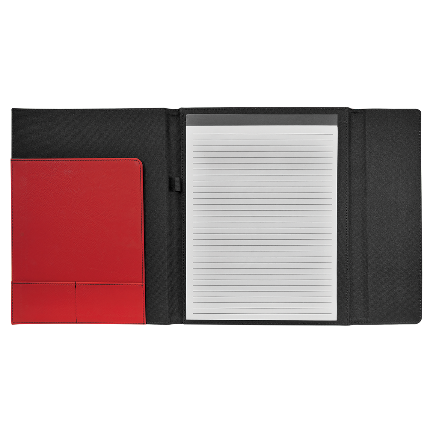 9.5" x 12" Red/Black Canvas Leatherette Portfolio – item GFT1220 image 4