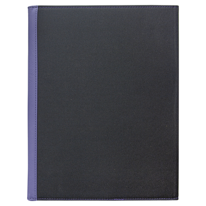 9.5" x 12" Purple/Black Canvas Leatherette Portfolio – item GFT1223 image 4