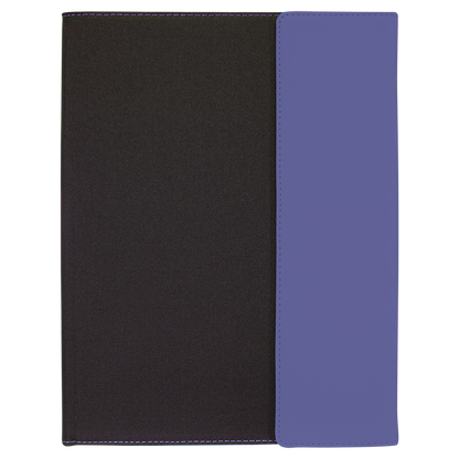 9.5" x 12" Purple/Black Canvas Leatherette Portfolio – item GFT1223 image 5