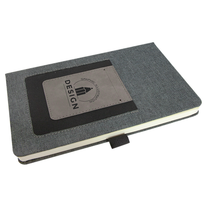 5.25" x 8.25" Gray Leatherette Journal Cell/Card Slot – item GFT1225 image 6