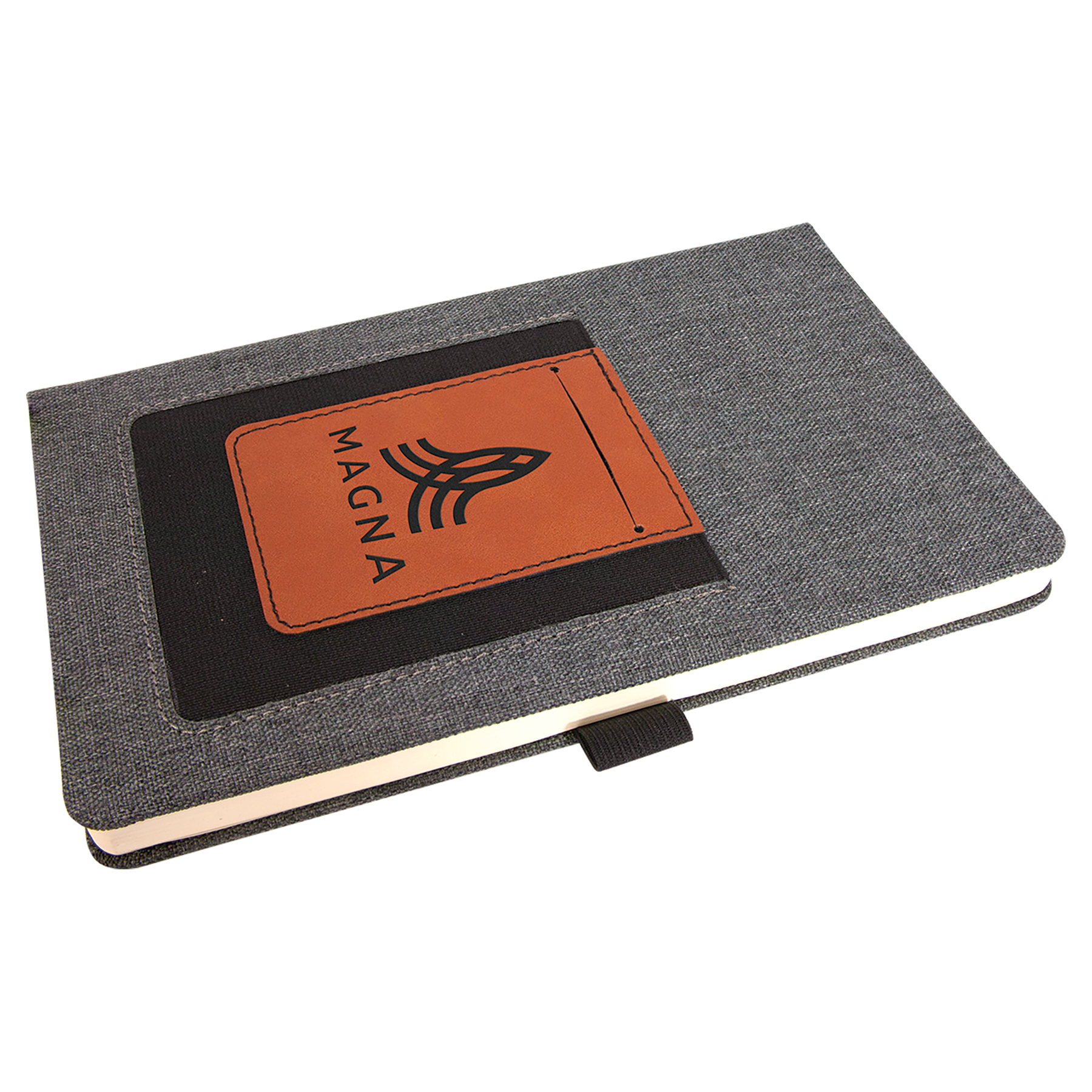 5.25" x 8.25" Rawhide Leatherette Journal Cell/Card Slot – item GFT1227 image 5