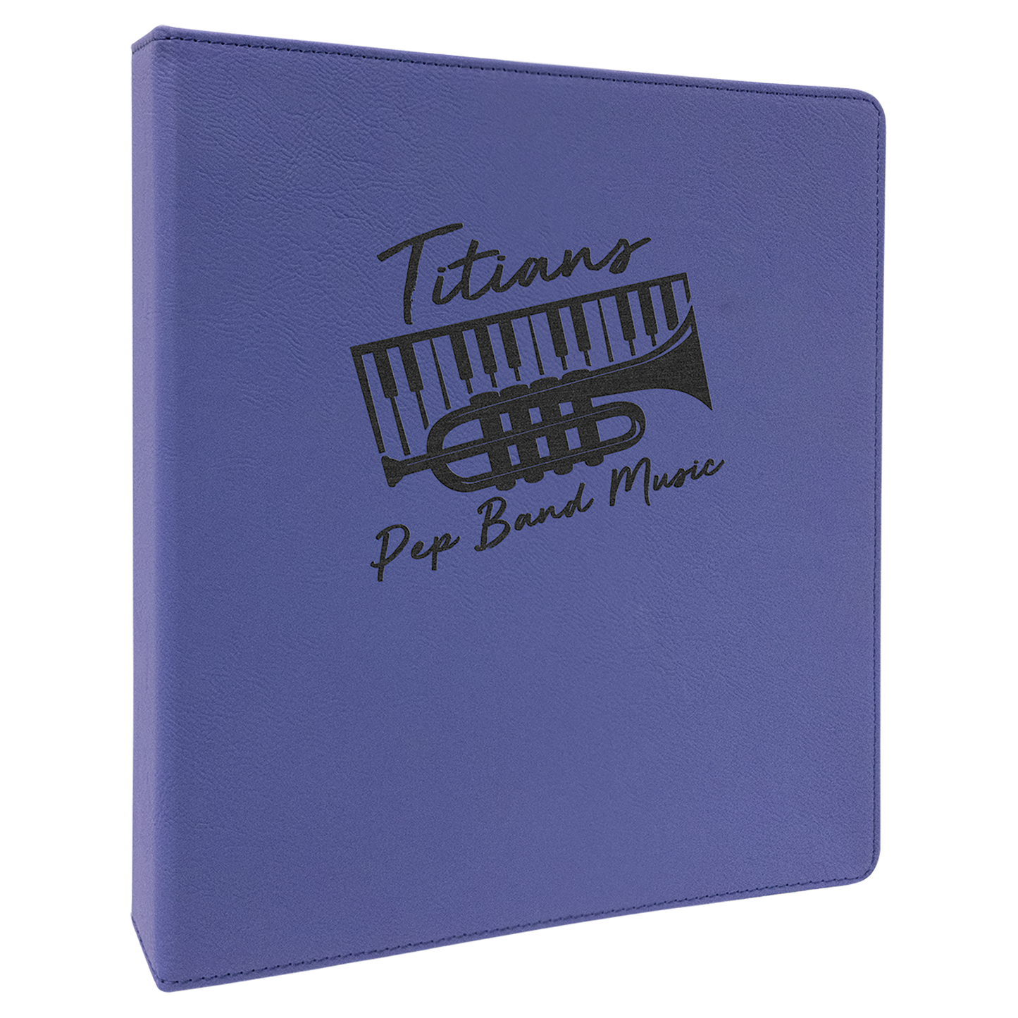 10.5" x 11.5" Purple/Black Leatherette Binder – item GFT1258