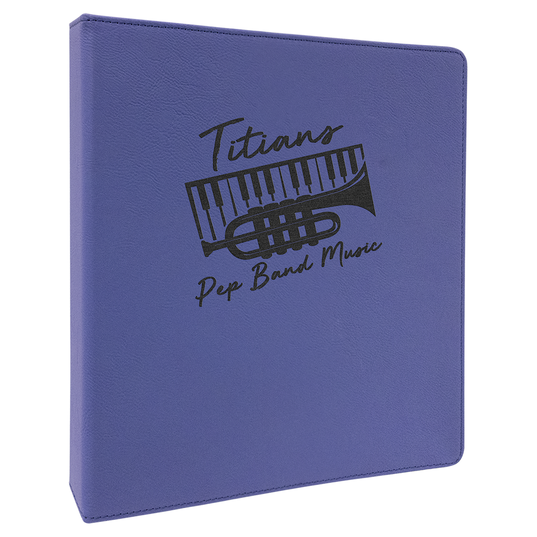 10.5" x 11.5" Purple/Black Leatherette Binder – item GFT1258