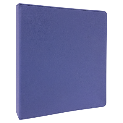 10.5" x 11.5" Purple/Black Leatherette Binder – item GFT1258 image 2