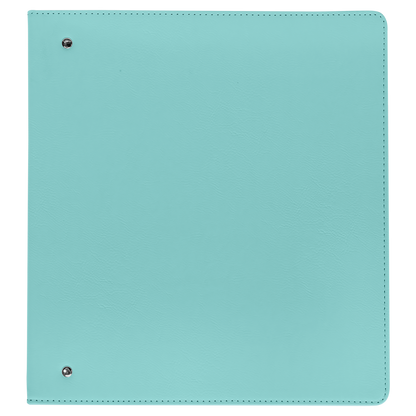 11" x 11.5" Teal Leatherette Binder – item GFT1345 image 3