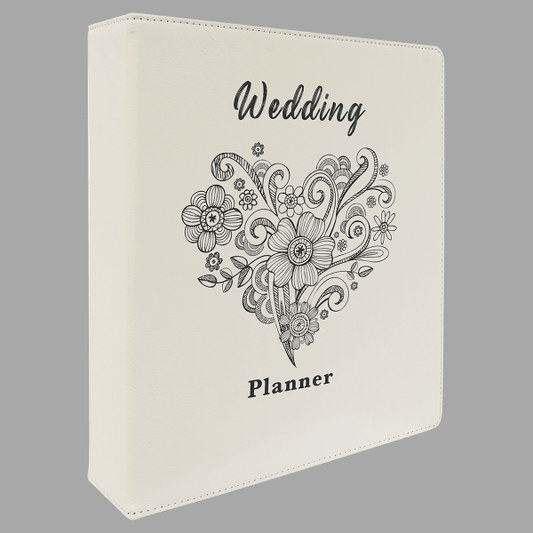 White Leatherette 2 Inch Slant D Binder – item GFT1347