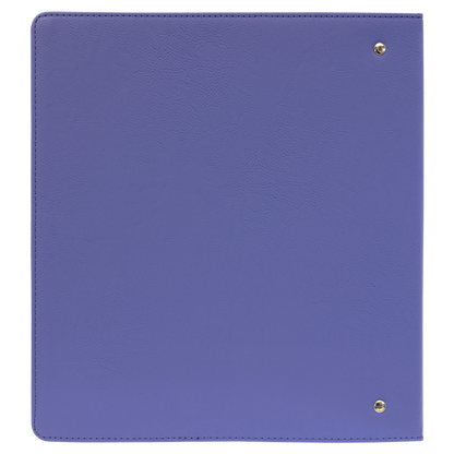 11" x 11.5" Purple/Black Leatherette Binder – item GFT1348 image 3