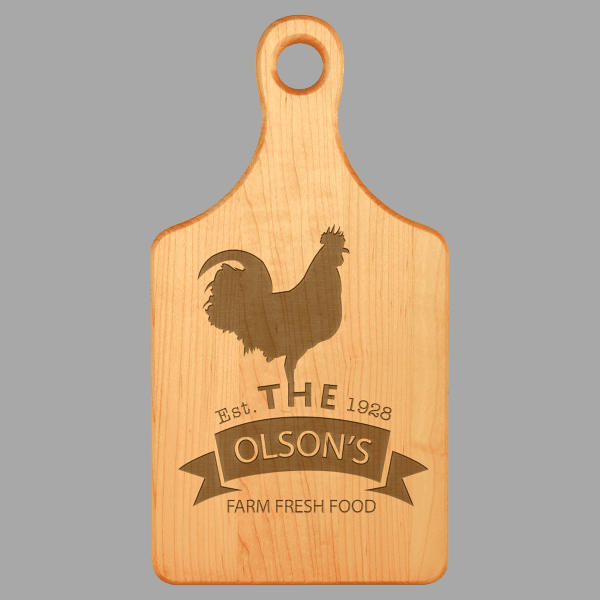 Paddle Shape Maple Cutting Board – item GFT163 image 2