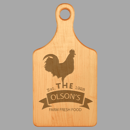 Paddle Shape Maple Cutting Board – item GFT163 image 2