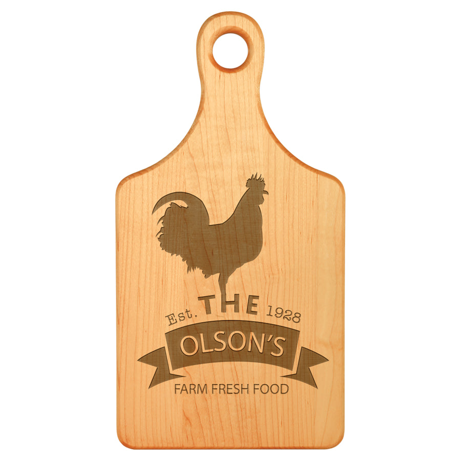 Paddle Shape Maple Cutting Board – item GFT163