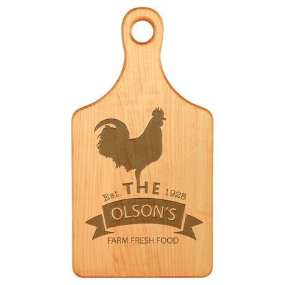 Paddle Shape Maple Cutting Board – item GFT163